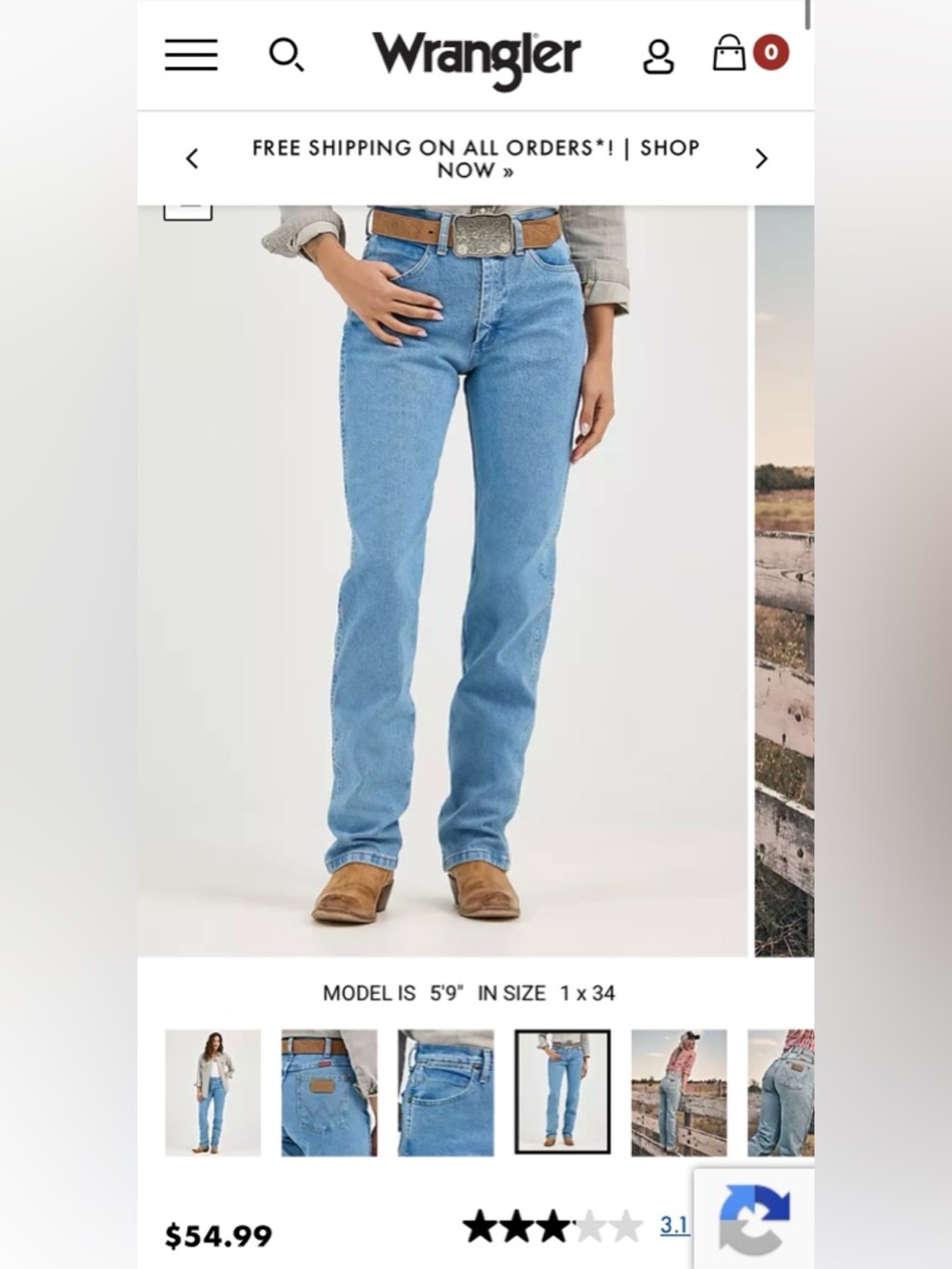 Wrangler Women’s Cowboy Cut Jeans